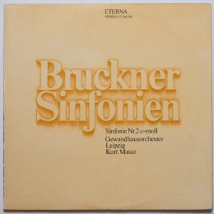 Bruckner / Masur - Sinfonie Nr. 2 c-moll Vinyl ETERNA NM VG+