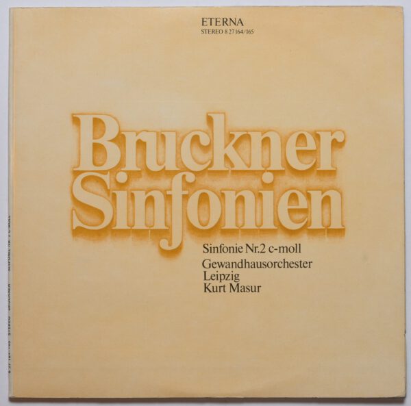 Bruckner / Masur - Sinfonie Nr. 2 c-moll Vinyl ETERNA NM VG+