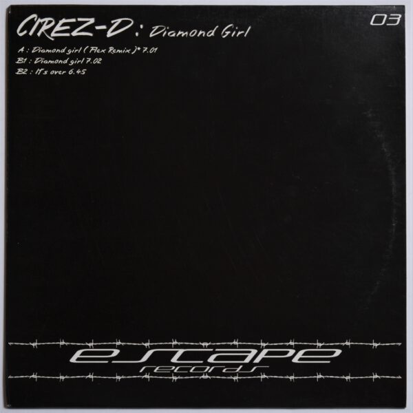 Cirez D ‎– Diamond Girl Escape Records 12" NM/EX