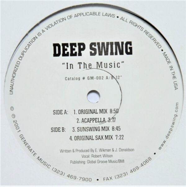 Deep Swing ‎– In The Music – Bild 2