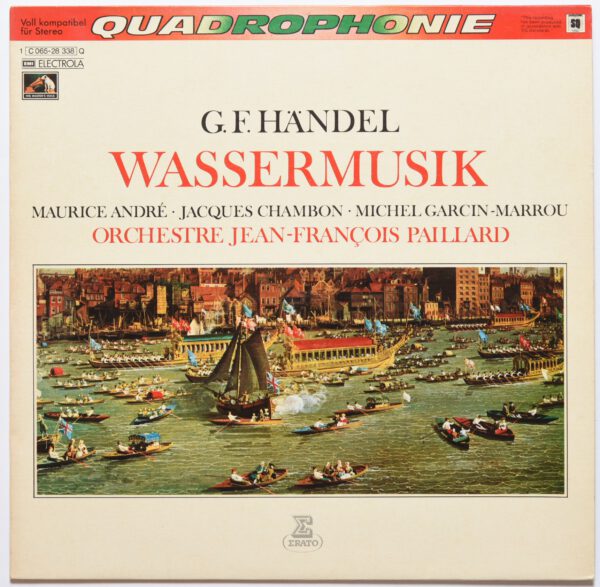 Händel / Paillard - Wassermusik - Quadrophonic Vinyl NM Erato LP