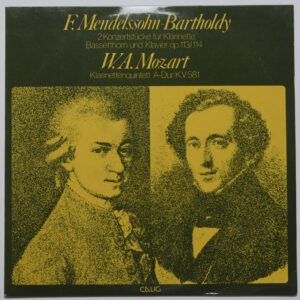 Mendelsohn-Bartholdy Mozart Klarinetten Konzerte Callig NM Vinyl LP