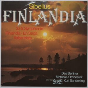 Sibelius Sanderling - Symphonie No. 3 & 5 - Finlandia LP NM eurodisc EX