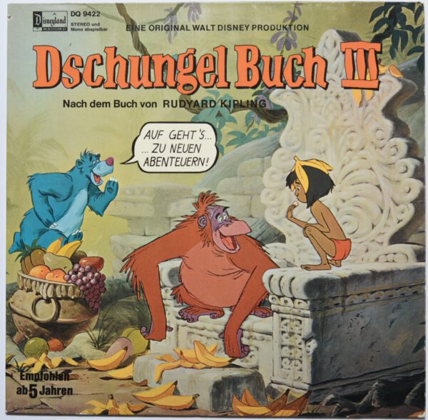 Walt Disney ‎– Dschungel Buch III Hörspiel Schallplatte Disneyland EX