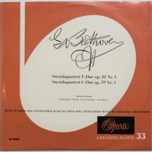 Beethoven / Barchet-Quartett - Streichquartett op. 18 / op. 59 Opera 1938