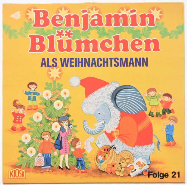 Benjamin Blümchen Als Weihnachtsmann Nr. 21 Kiosk 1982 Vinyl NM/EX