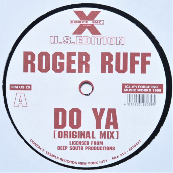 Force Inc. Speed Garage US 1998 Roger Ruff ‎- Do Ya