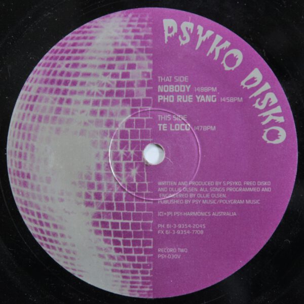 Psyko Disko ‎- Psycho Disco - Limited Edition Goa Trance
