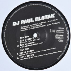 DJ Paul Elstak - Luv U More Hard Trance Happy Hardcore
