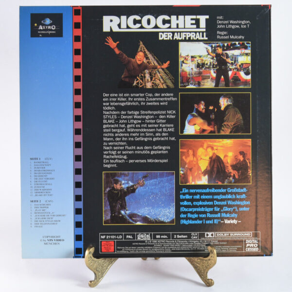 Laserdisc - Ricochet – Der Aufprall