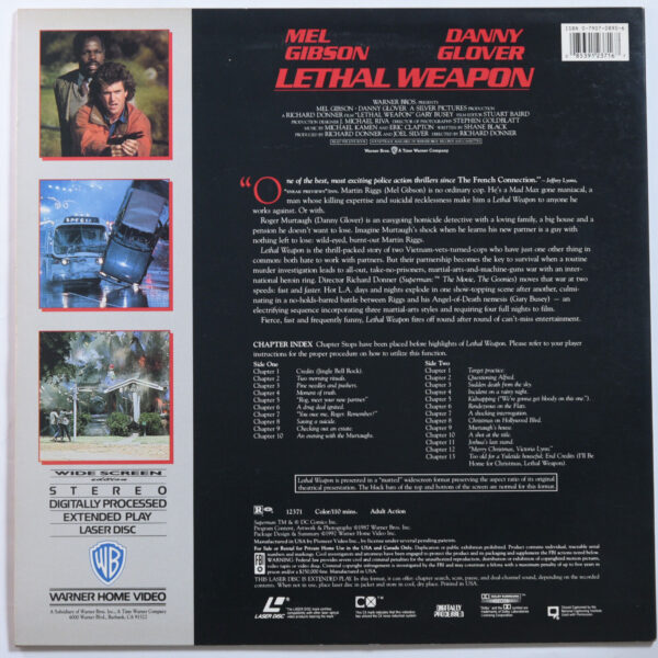 Lethal Weapon - Laserdisc NTSC