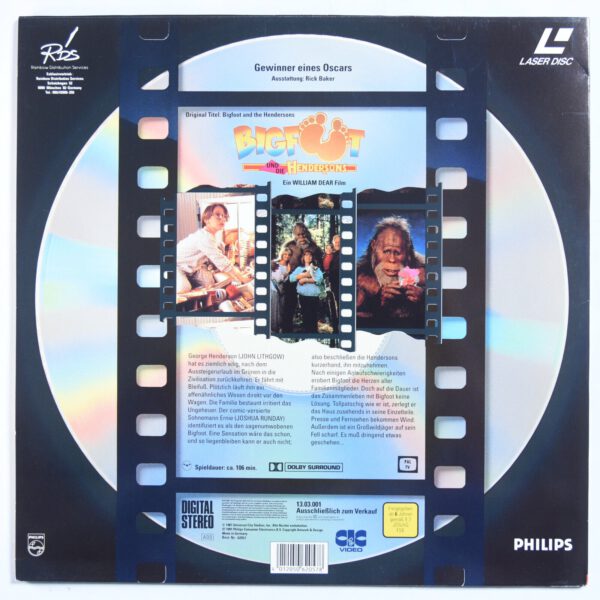 Laserdisc - Bigfoot und die Hendersons