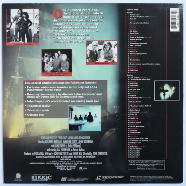 The Fog – Laserdisc