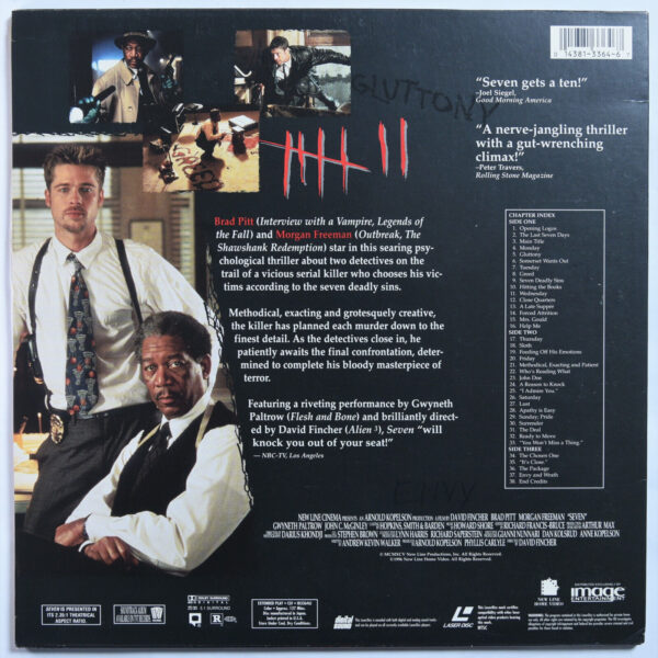 SEVEN – 2-Disc Laserdisc