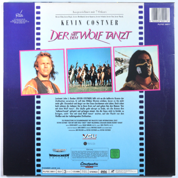 Der mit dem Wolf tanzt – 2-Disc Laserdisc