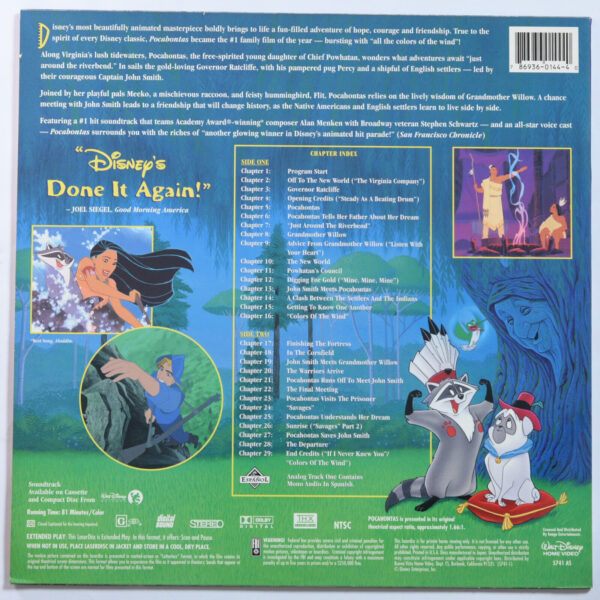 Pocahontas – Laserdisc