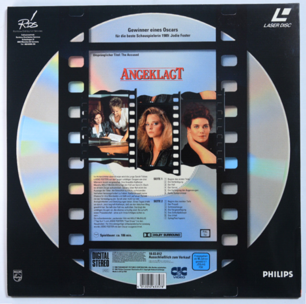 Angeklagt – Laserdisc