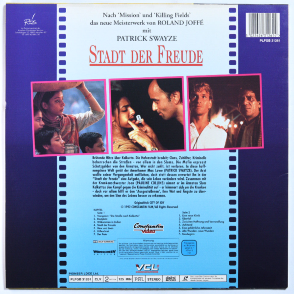 Stadt der Freude – Laserdisc