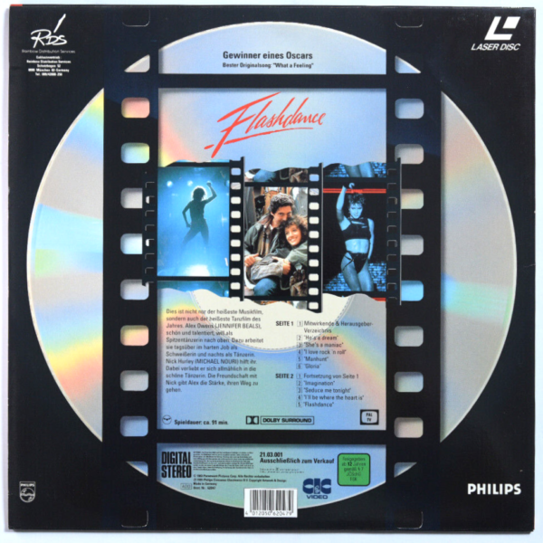 Flashdance – Laserdisc