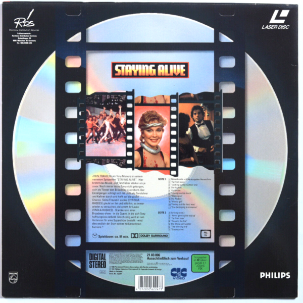 Staying Alive – Laserdisc