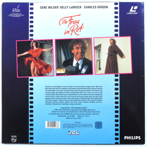 Die Frau in Rot – Laserdisc