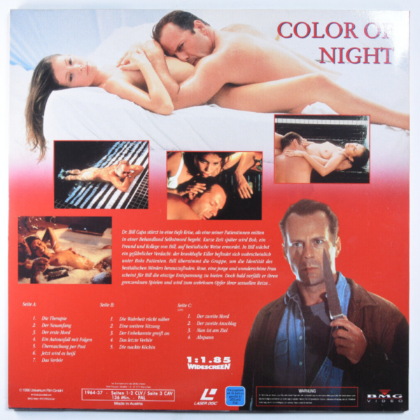 Color of Night – 2-Disc Laserdisc