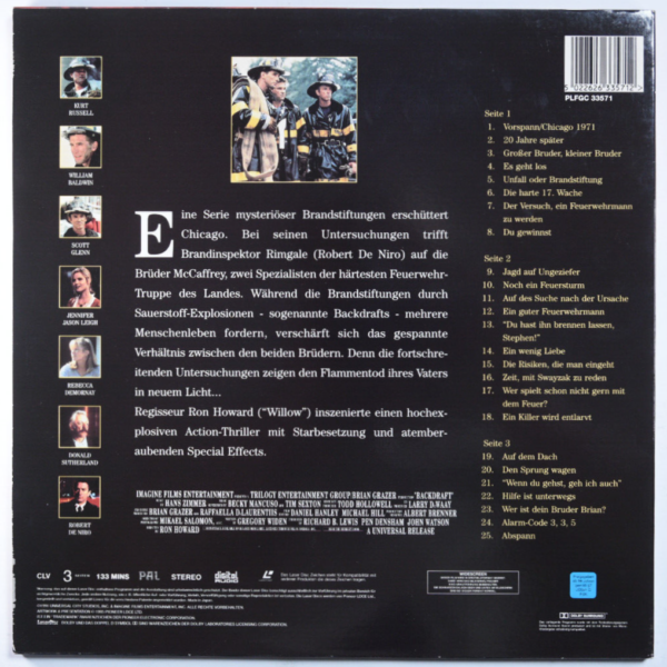 Backdraft – 2-Disc Laserdisc