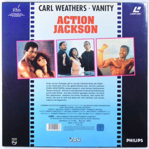 Action Jackson – Laserdisc