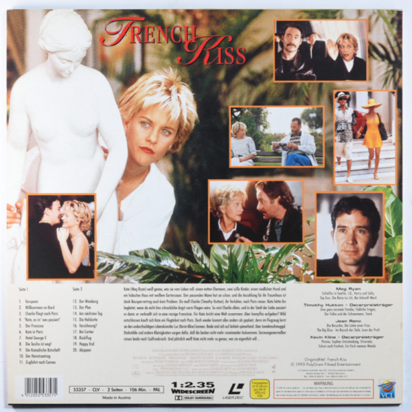 French Kiss – Laserdisc