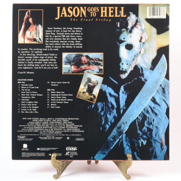 Friday the 13th Part 9: Jason Goes to Hell: The Final Friday – Laserdisc