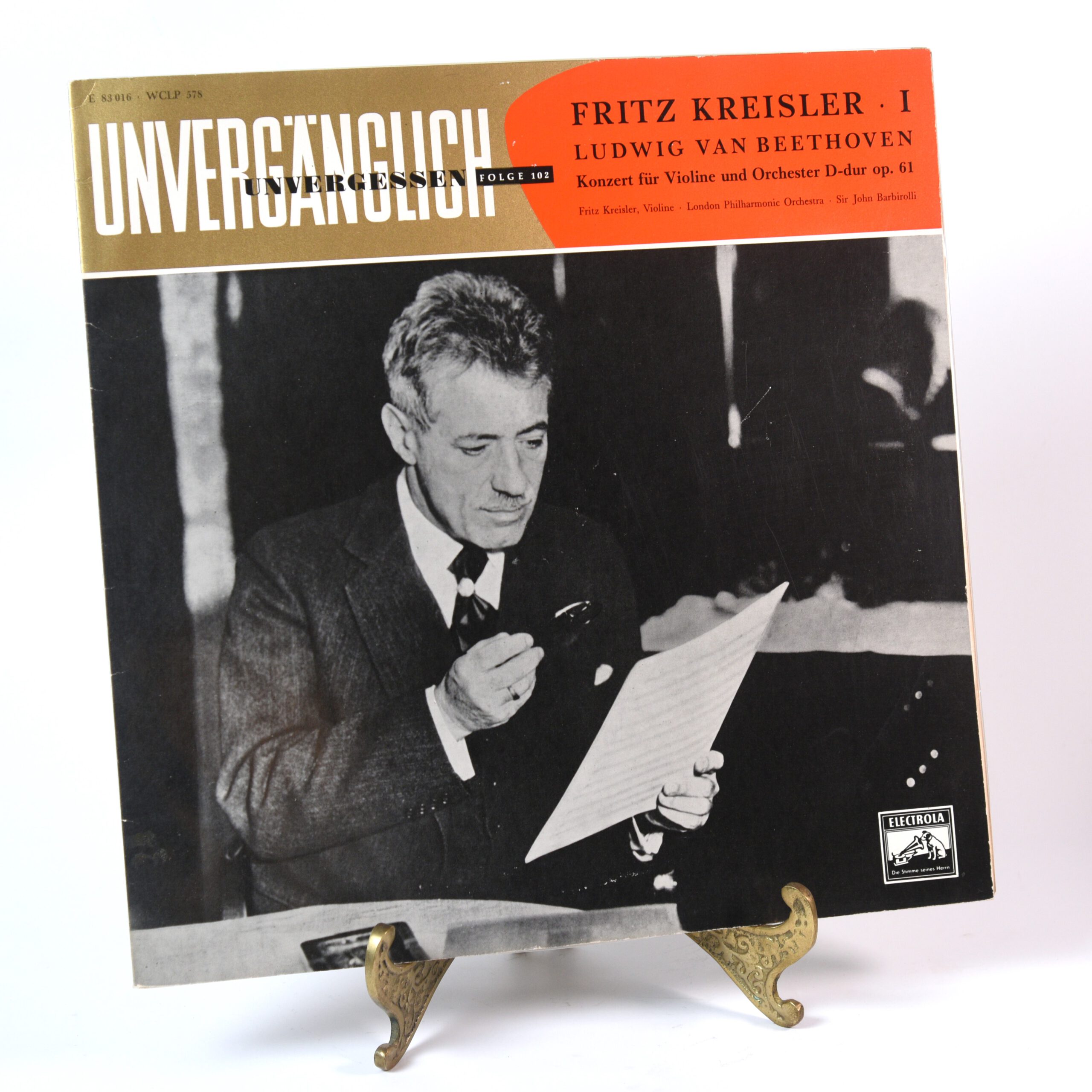 Beethoven / Fritz Kreisler ‎- Unvergänglich, Unvergessen Folge 102 *White Label