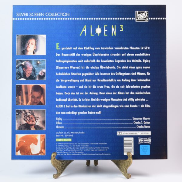 Alien 3 – Laserdisc