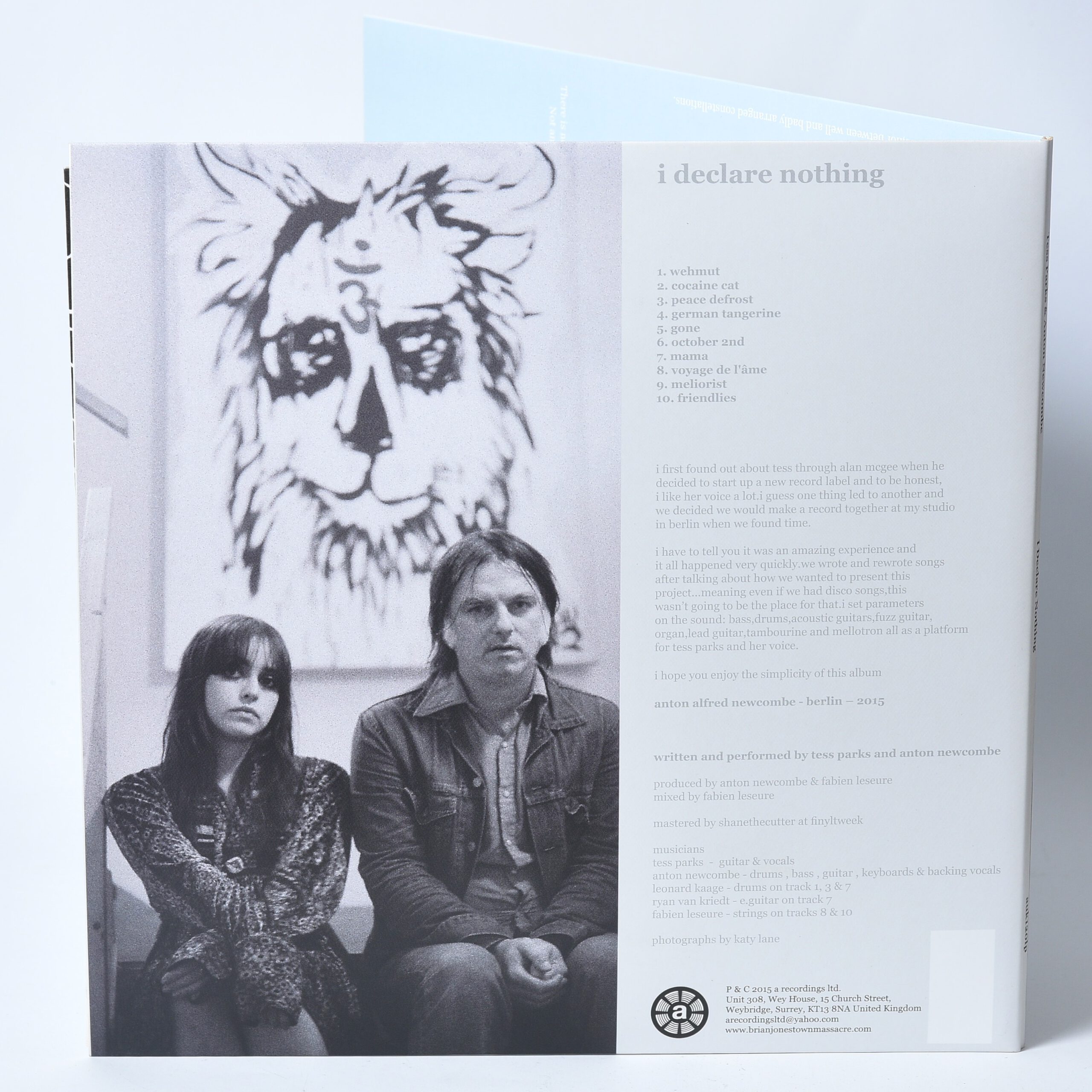 Tess Parks And Anton Newcombe – I Declare Nothing